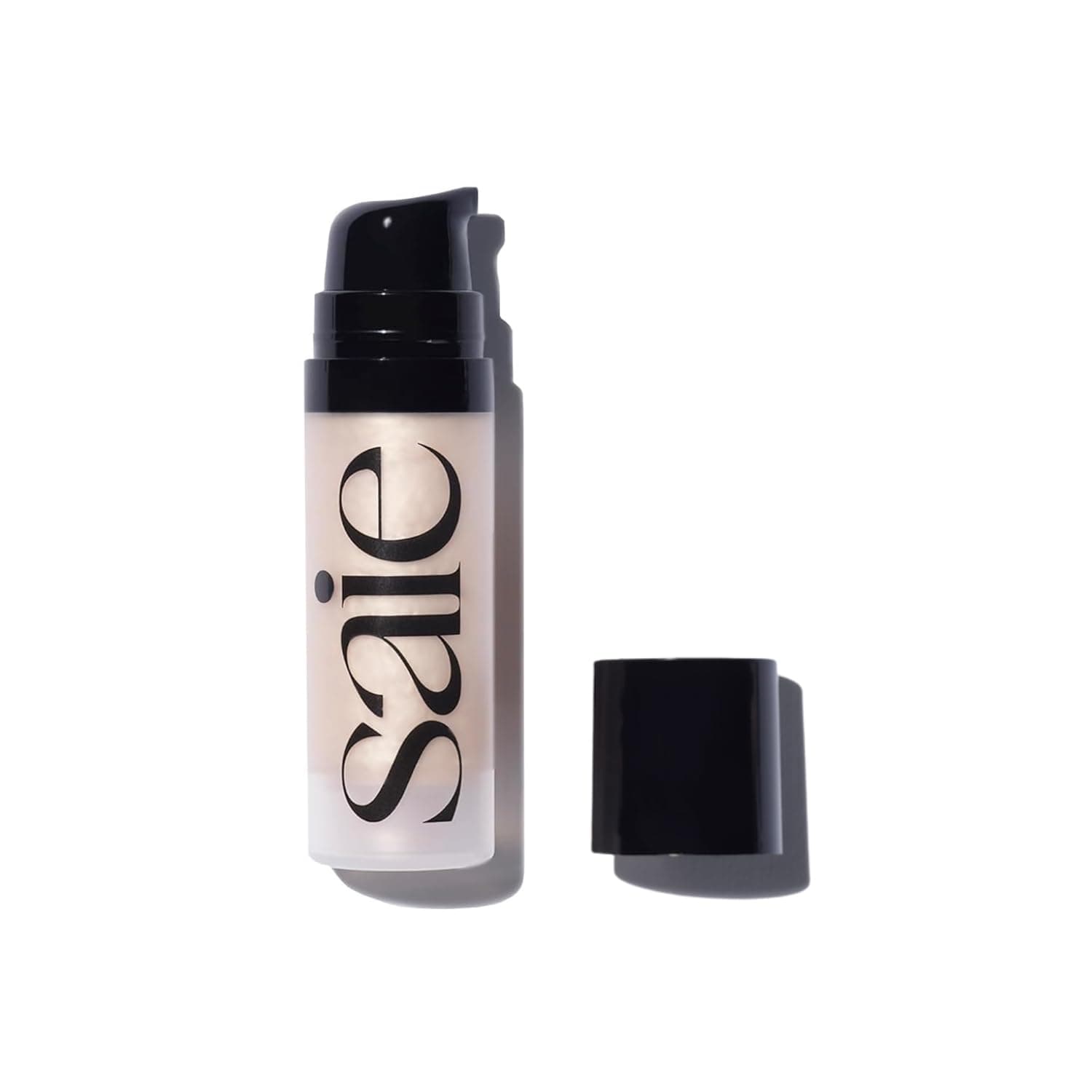 Saie Mini Glowy Super Gel - Hydrating Makeup Primer and Illuminating Glow Serum Enriched with Vitamin C and Squalane Oil - All-Over Liquid Highlighter Makeup for Instant Glass Skin - Starglow (0.5 oz) 01 - Starglow 0.5 Ounce (Pack of 1)