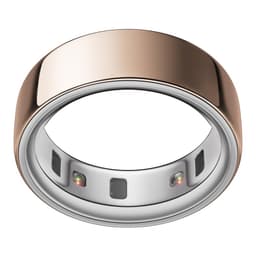 Oura Ring 4 - Rose Gold - Size 8 - Sleep, Activity, Women’s Health, AI Advisor, Up to 8 Days of Battery Life, Size Before You Buy, Android & iOS Compatible Metallic Rose Gold 8