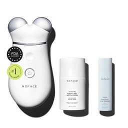 NUFACE Trinity+ Microcurrent Facial Device Kit, FDA-Cleared - Face Sculpting Tool, Skin Tightening Massager & Face Lift Device, Supports Lymphatic Drainage, 3 Frequencies, Activator Gel White TRINITY+ Starter Kit